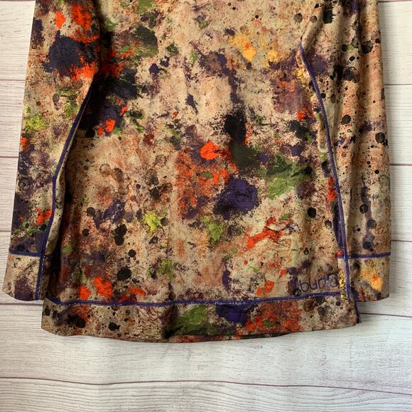 Burton Dryride Base Layer Tan Colorful Splotchy Long Sleeve Shirt Size Large - Picture 4 of 15